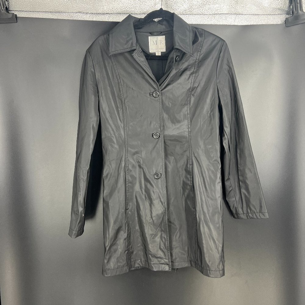 Makers Row Outwear - Vintage Vinyl Black Trench